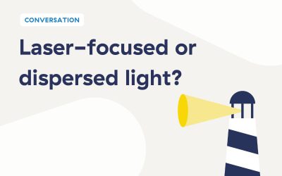 Laser-focused or dispersed light?